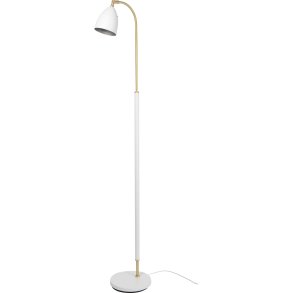 Belid Deluxe Gulvlampe H133,7 cm, Hvid/Messing