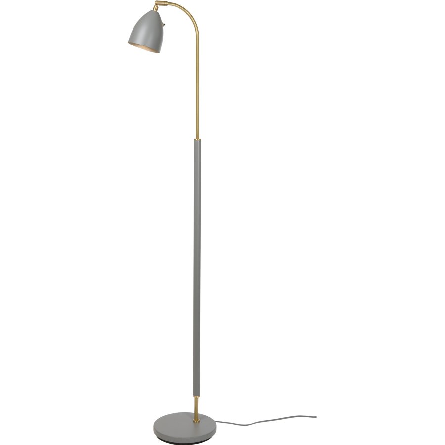 Belid Deluxe Gulvlampe H133,7 cm, Varmgrå/Messing