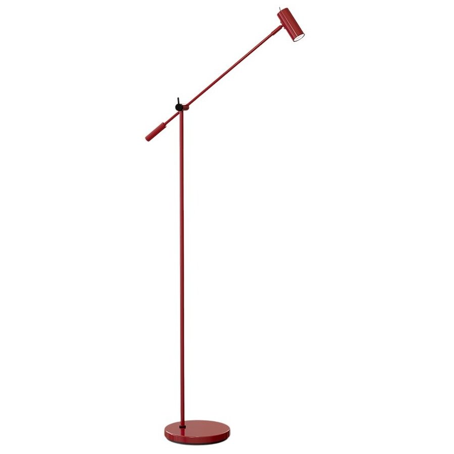 Belid Cato Gulvlampe H134 cm, Blank Rd/Mat Sort