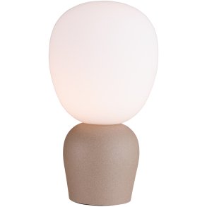 Belid Buddy Tischlampe H33,5 cm, Sandstruktur/Opal