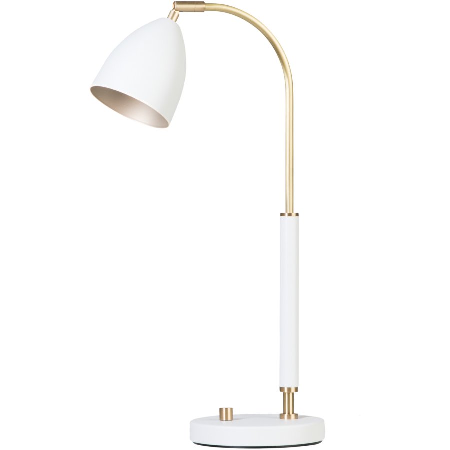 Belid Deluxe Bordlampe H50,7 cm, Hvid/Messing