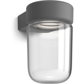 Belid Moon Wandleuchte fr Auen 21.9 cm, Schwarze Struktur