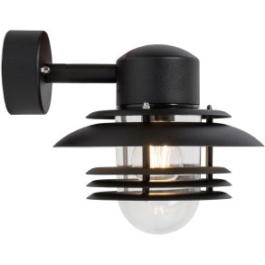 Belid Mira Wandleuchte fr Auen 23,5 cm, Schwarze Struktur