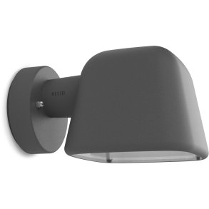Belid Boo Wandleuchte fr Auen 25,3 cm, Graphit Struktur