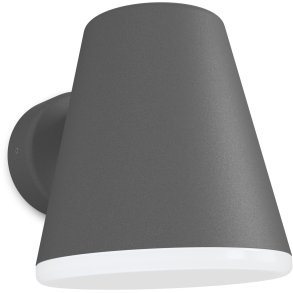 Belid Mist Wandleuchte fr Auen 25,5 cm, Graphit Struktur