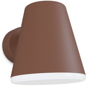 Belid Mist Wandleuchte fr Auen 25,5 cm, Rost Struktur