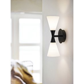 Herstal Harlekin Duo Væglampe 32 cm, Matsort