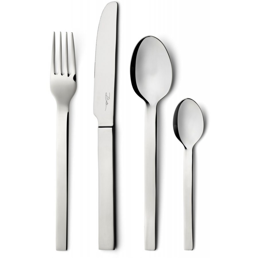 Bitz Bestikst Filippa 16 dele, Blank stl