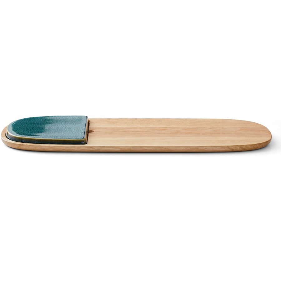 Bitz Serveringsbrt 51x19cm, Eg/grn