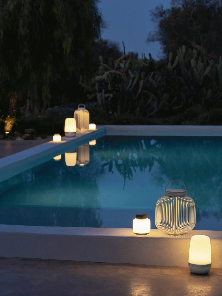 blomus FAWN Tischlampe LED H13 cm, Silk Gray