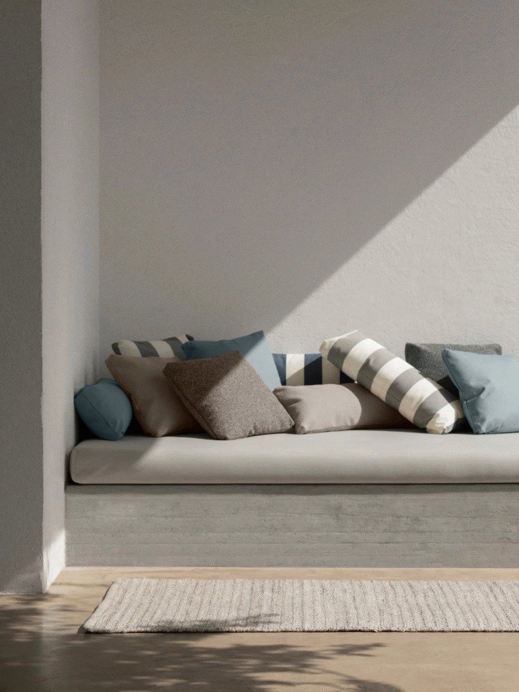 blomus STAY Udend�rs Pude 30x70 cm, Lily White/Key Largo