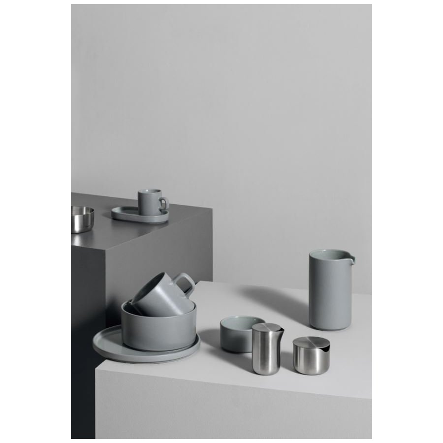 Blomus PILAR Espressotasse mit Untertasse 2er Set. 5 cl, Mirage Gray