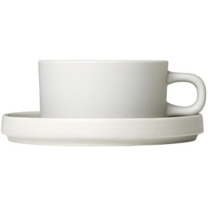 blomus PILAR Teetasse mit Untertasse 2er Set. 17 cl, Moonbeam