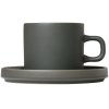 Blomus PILAR Kaffeetasse mit Untertasse 2er Set. 20 cl, Agave Grn