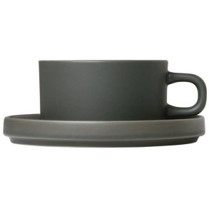 blomus PILAR Teetasse mit Untertasse 2er Set. 17 cl, Agave Green