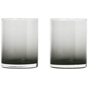 blomus MERA Trinkglas 2er Set. 220 ml, Smoke