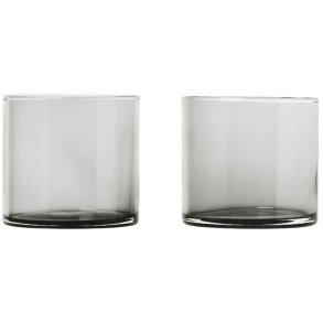 blomus MERA Trinkglas 2er Set. 200 ml, Smoke