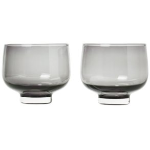 blomus FLOW Trinkglas 2er Set. 22 cl, Smoke