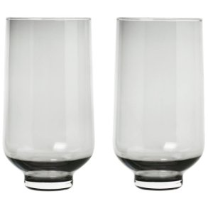 blomus FLOW Trinkglas 2er Set. 40 cl, Smoke