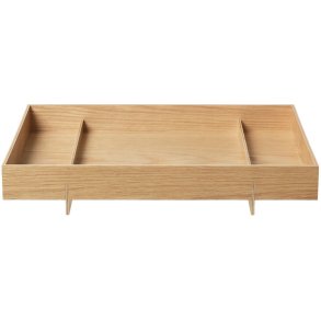 blomus ABENTO Tablett 50 cm, Helles Holz