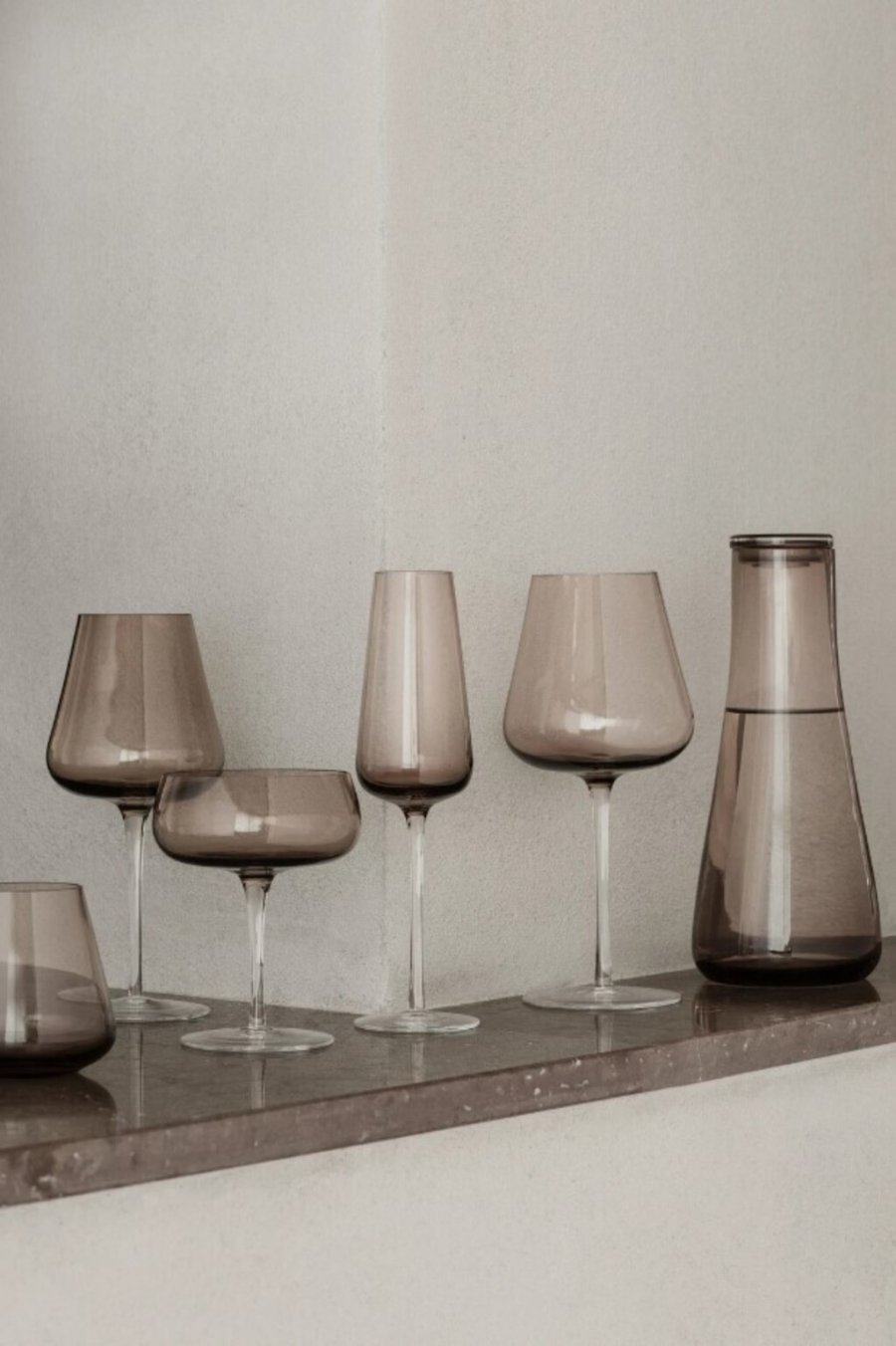 Blomus BELO Champagnerglas 2er Set. 20 cl, Coffee