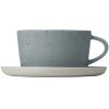 Blomus SABLO Kaffeetassen mit Untertasse 2er Set. 15 cl, Stone