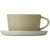 Blomus SABLO Kaffeetassen mit Untertasse 2er Set. 15 cl, Savannah