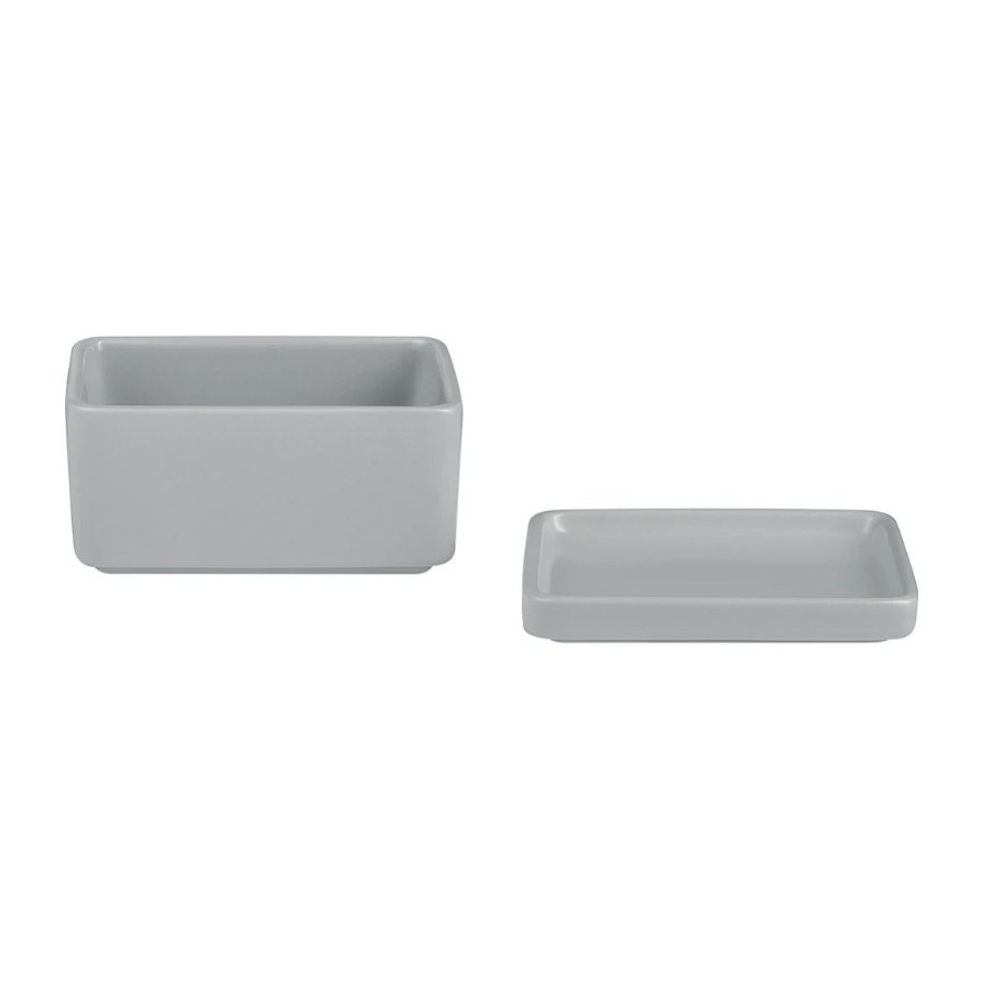 Blomus PILAR Butterdose 12 cm, Mirage Grey