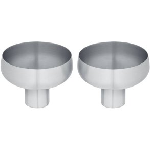 blomus KOYOI STEEL Champagnerglas 2er Set 9 cl, Mattierter Stahl