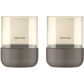 blomus CALMA Lanterne 2 stk. H9 cm, Burned Metal