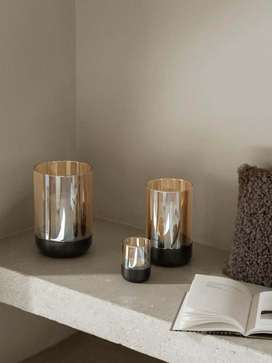 blomus CALMA Lanterne H22 cm, Burned Metal