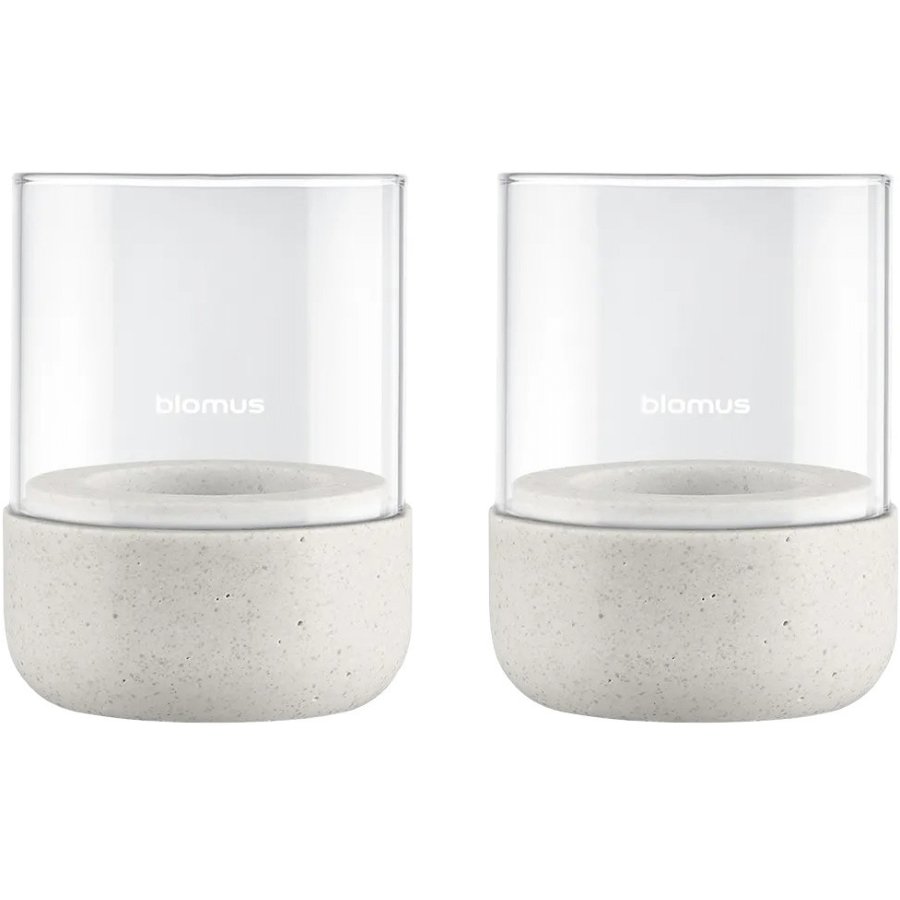 blomus CALMA Laterne 2er Set H9 cm, Moonbeam