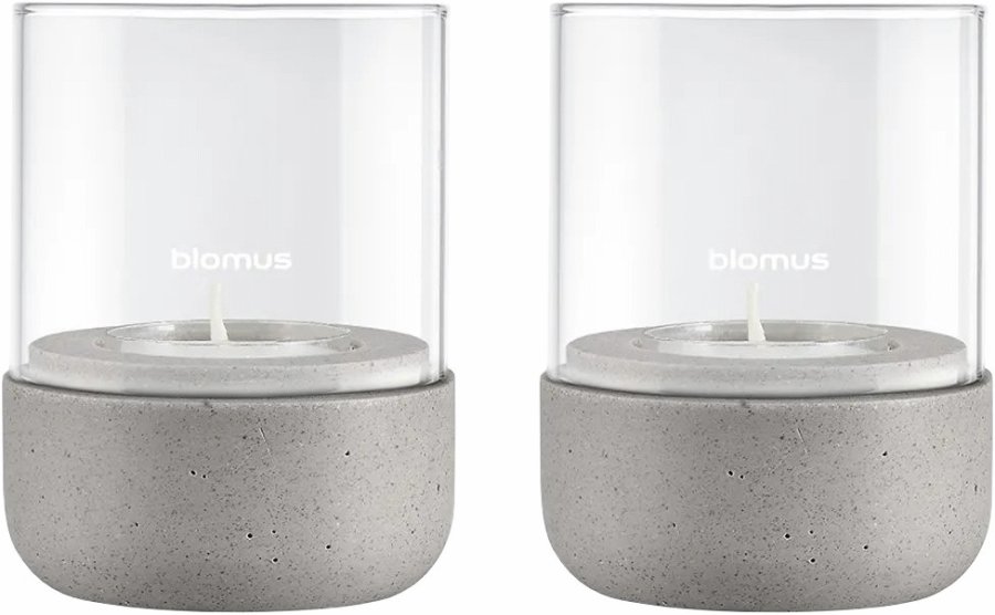 blomus CALMA Laterne 2er Set H9 cm, Satellite