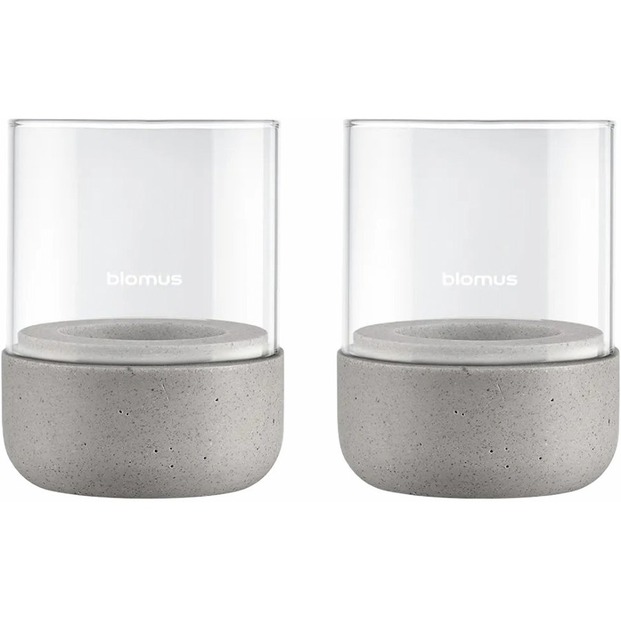 blomus CALMA Laterne 2er Set H9 cm, Satellite