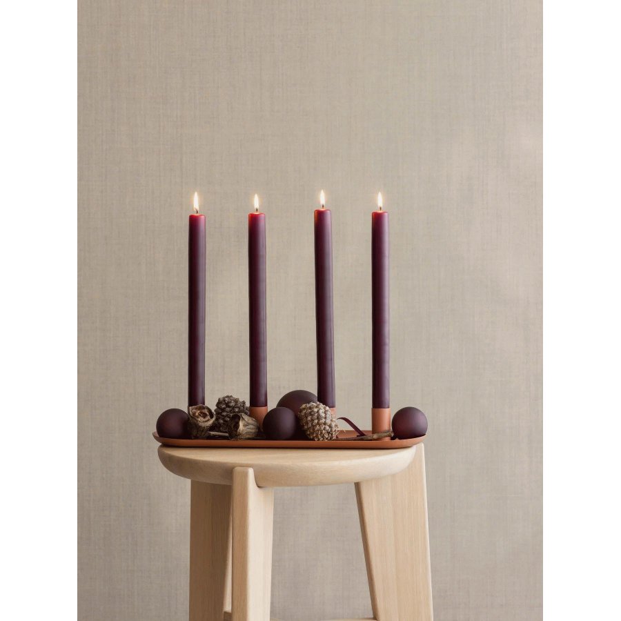 blomus LOHA Kerzenhalter 37 cm, Amber Brown