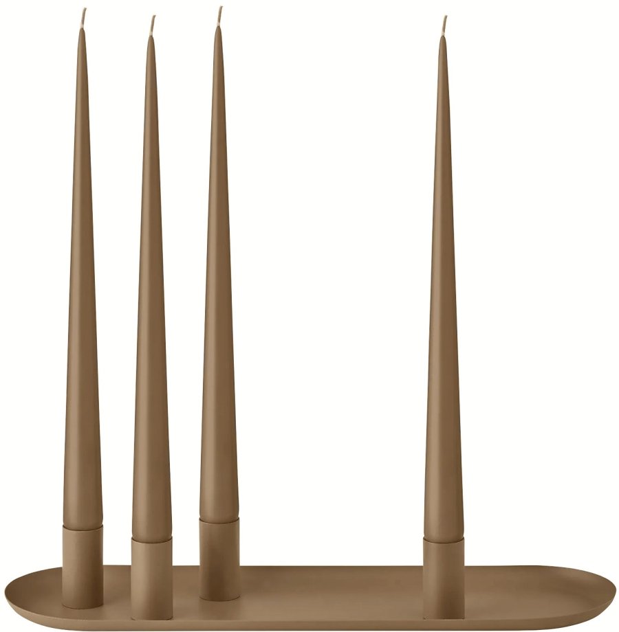 blomus LOHA Kerzenhalter 37 cm, Amber Brown