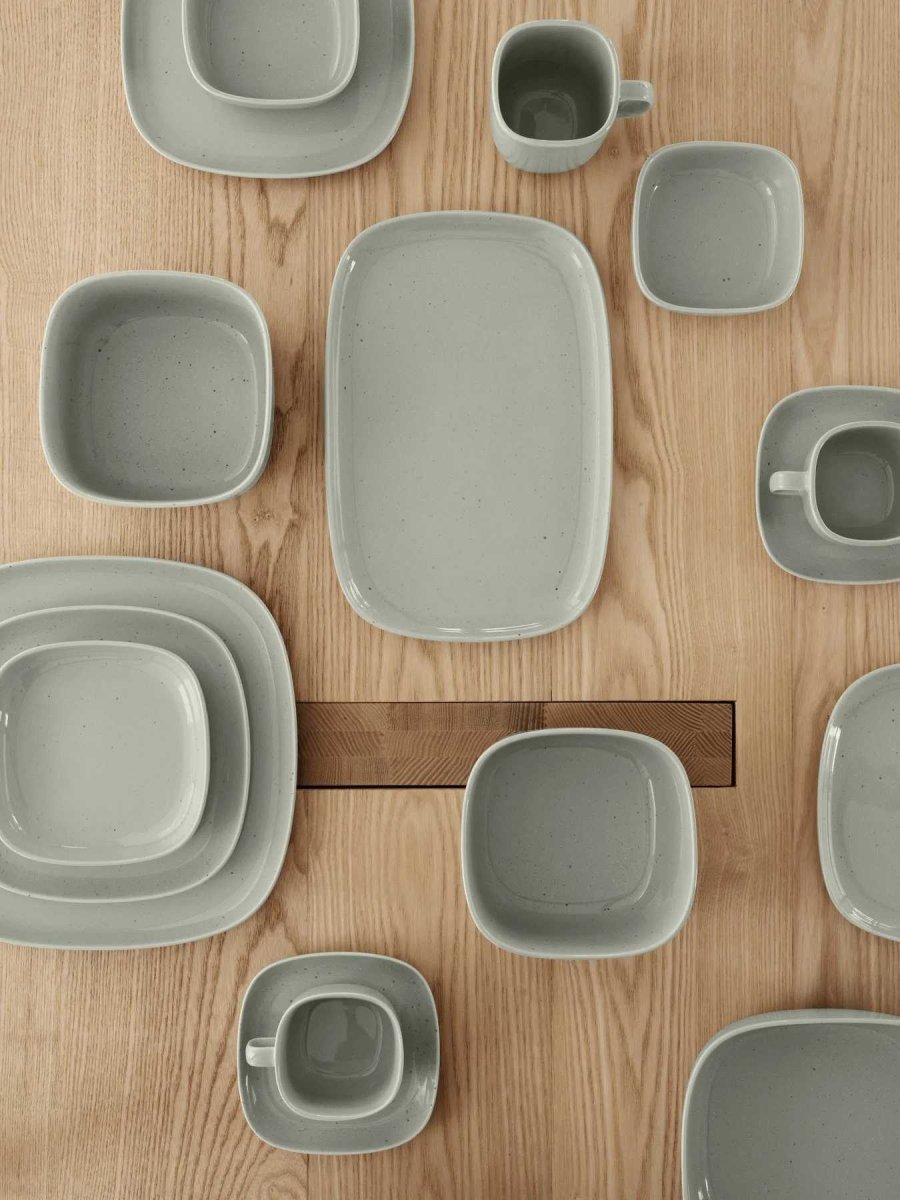 blomus VAHLO Tasse mit Untertasse 2er Set, Mirage Gray