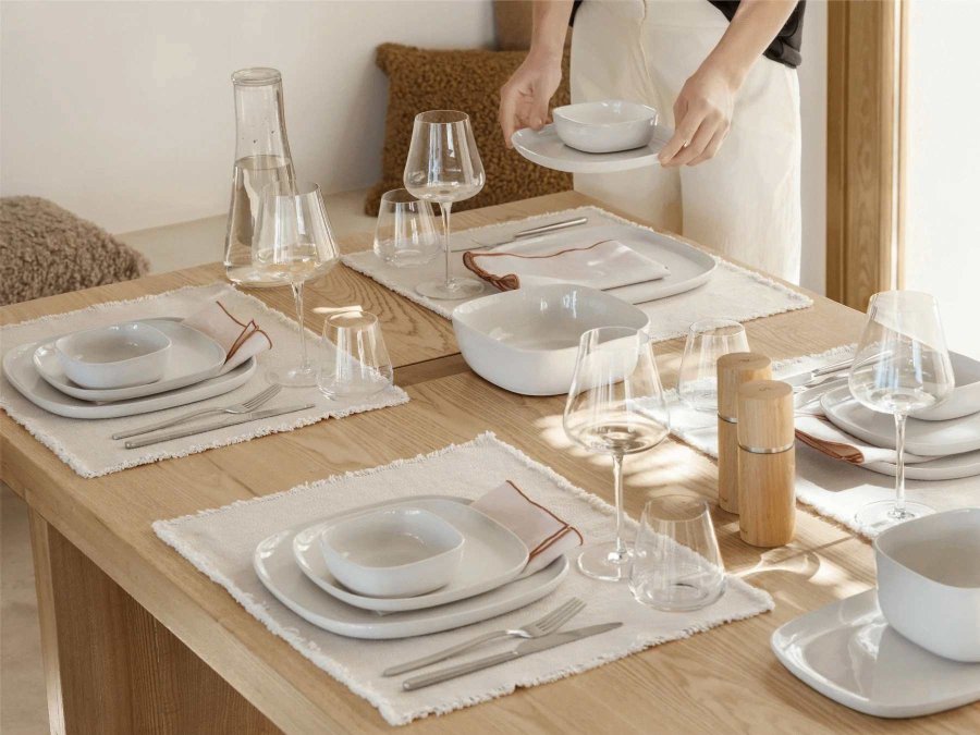 blomus VAHLO Servierschüssel 20 cm, Moonbeam