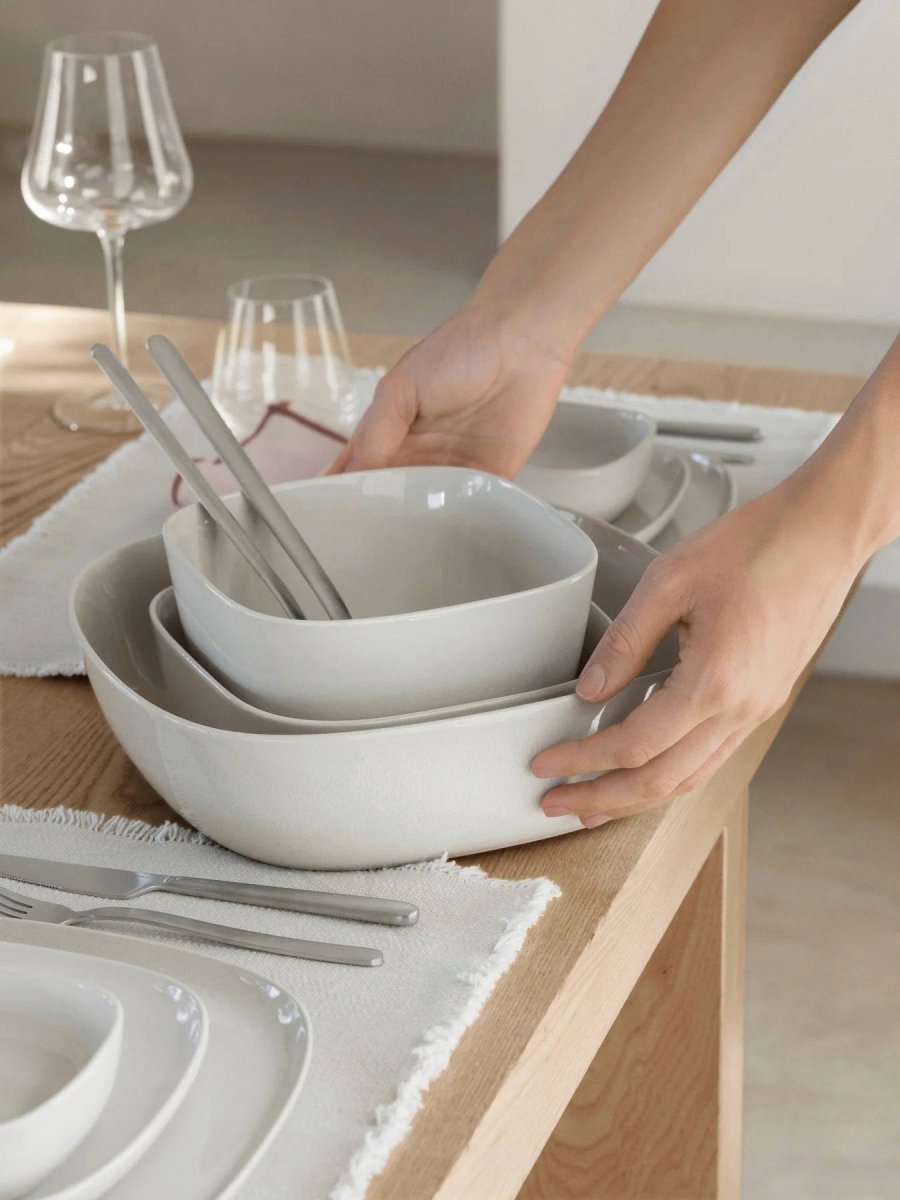 blomus VAHLO Salatschüssel 27 cm, Moonbeam