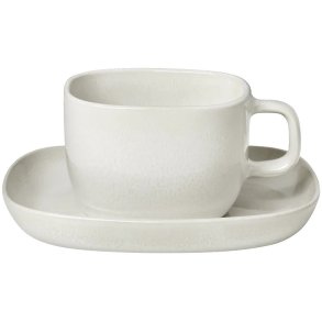 blomus VAHLO Tasse mit Untertasse 2er Set, Moonbeam