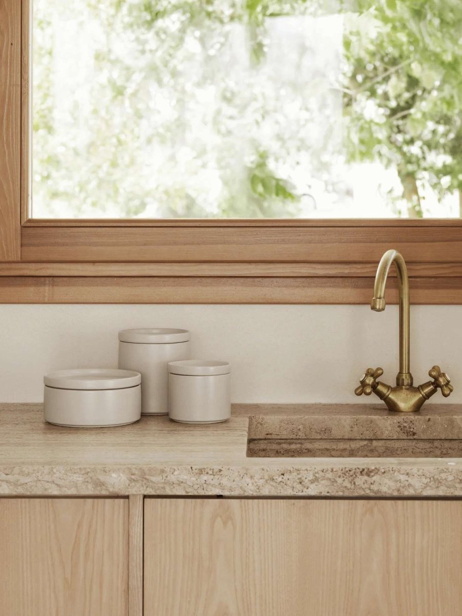 blomus PILAR Aufbewahrungsdose H7 cm, Moonbeam