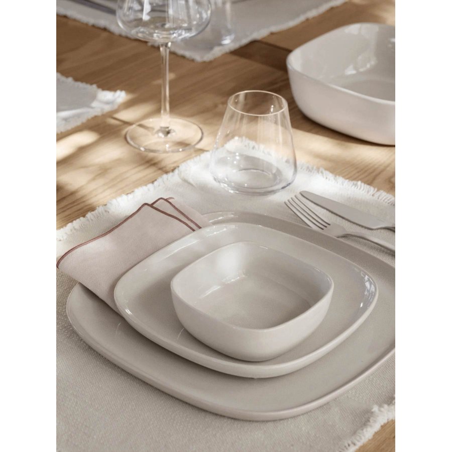 blomus LINEO Stofserviet 42x42 cm, Moonbeam/Mocha Mousse