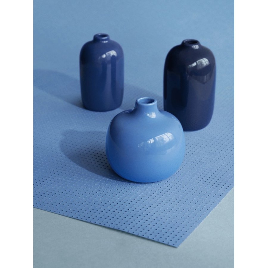 blomus CEOLA Vase 3er Set, Blau