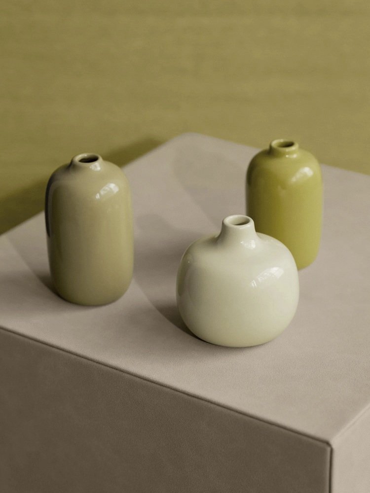 blomus CEOLA Vase 3er Set, Gelb