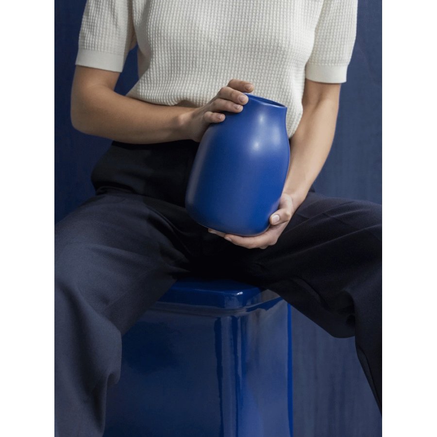 blomus COLORA Vase H15 cm, Mazarineblau