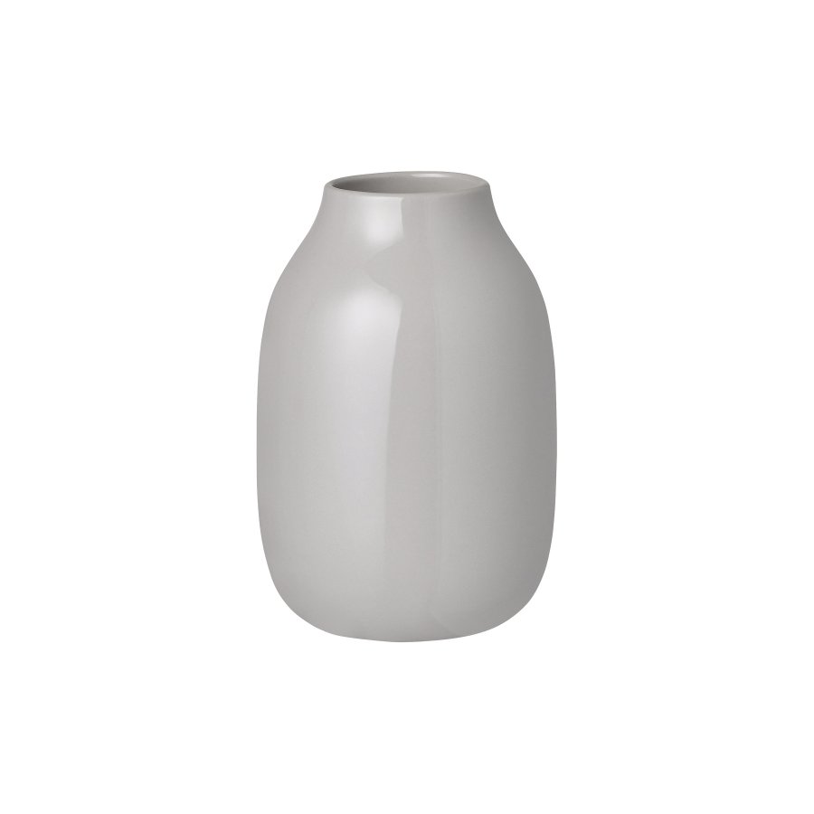 blomus COLORA Vase H15 cm, Shiny Mourning Dove