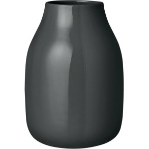 blomus COLORA Vase H20 cm, Shiny Peat