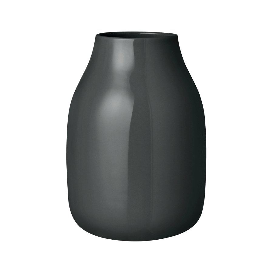 blomus COLORA Vase H20 cm, Shiny Peat
