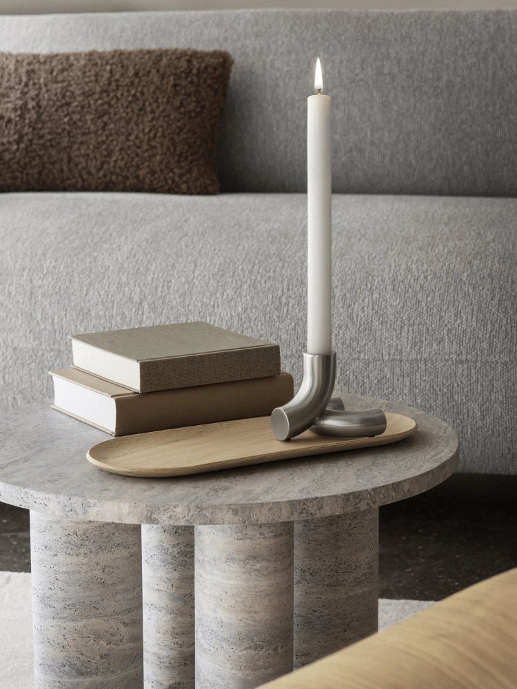 blomus DOODLE Kerzenst&auml;nder H8 cm, Edelstahl