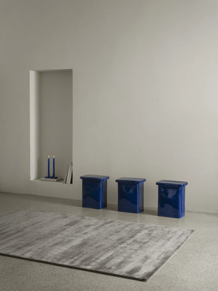 blomus DOODLE Kerzenst&auml;nder 2er Set H8 cm, Mazarineblau